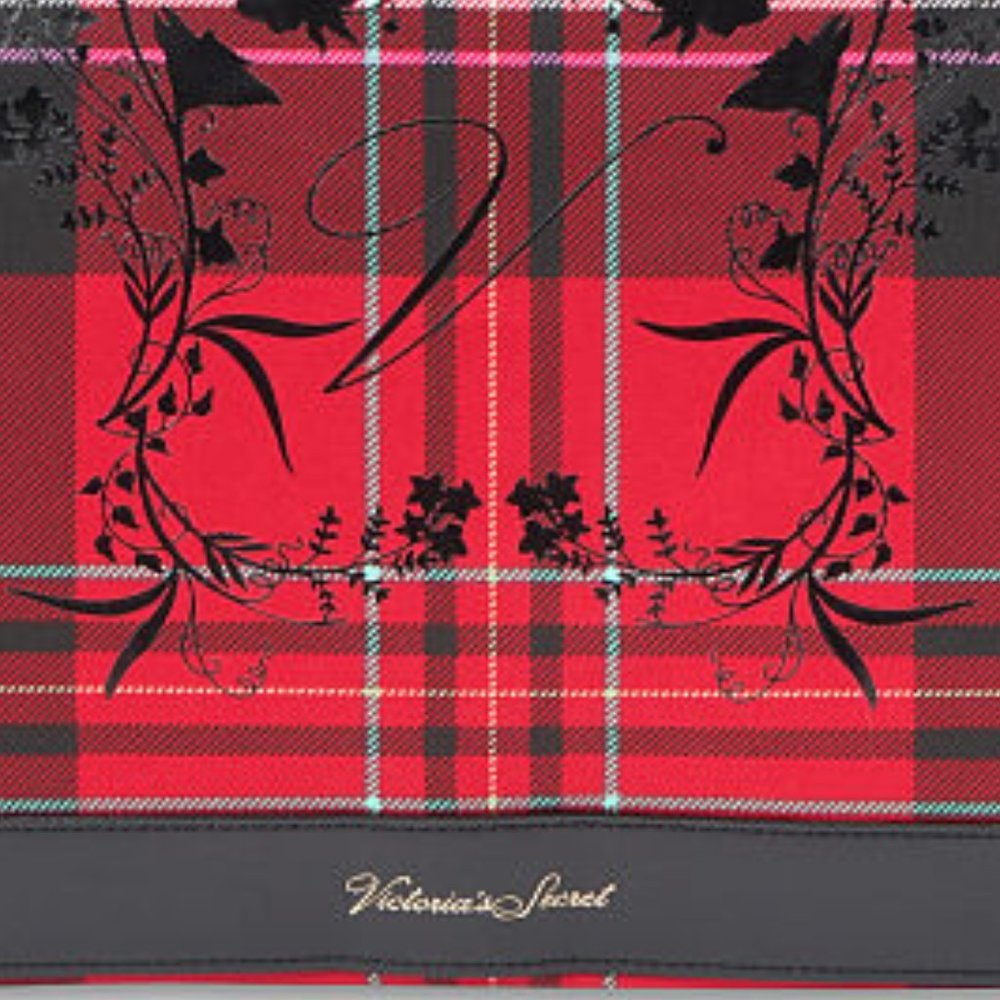 VS Plaid Tote Brand New! Red & Black Perfect Christmas Present! Gift NWT - Picture 7 of 16
